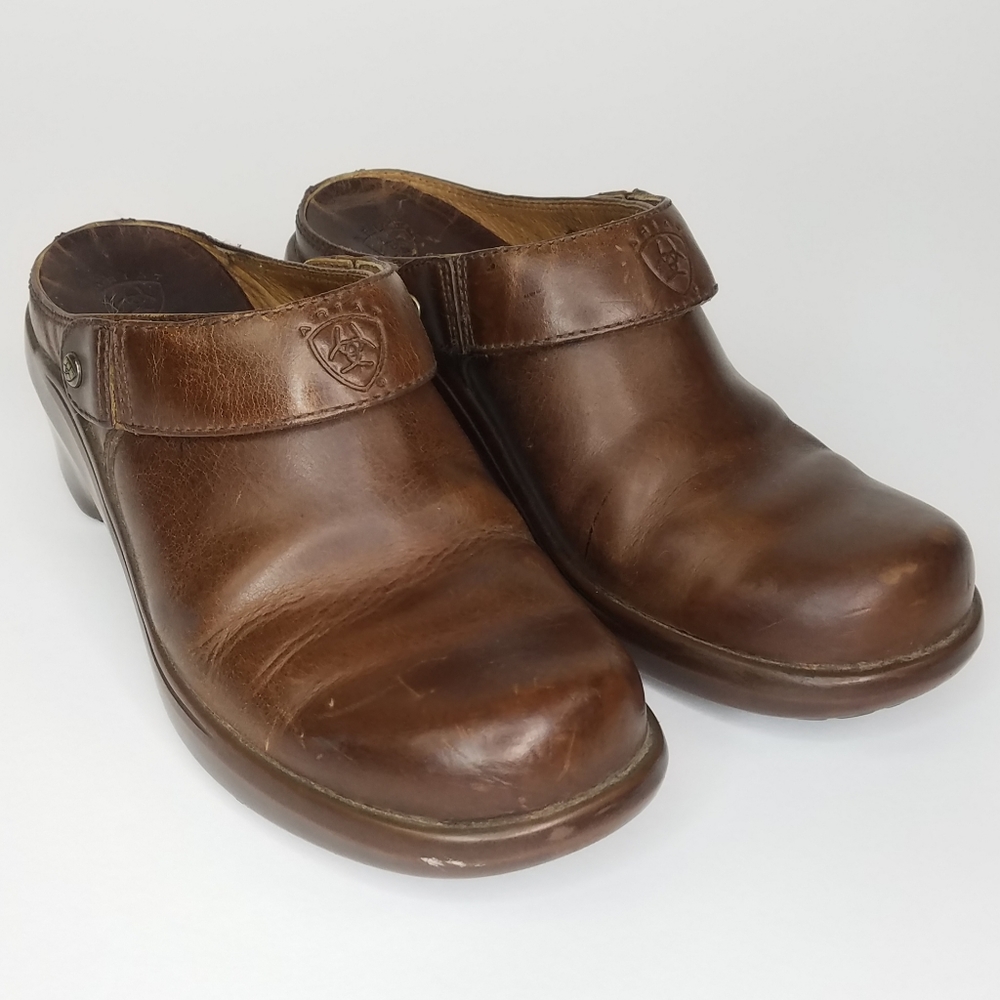 Ariat Clogs Slip On Mules Sling Back Size 7B
